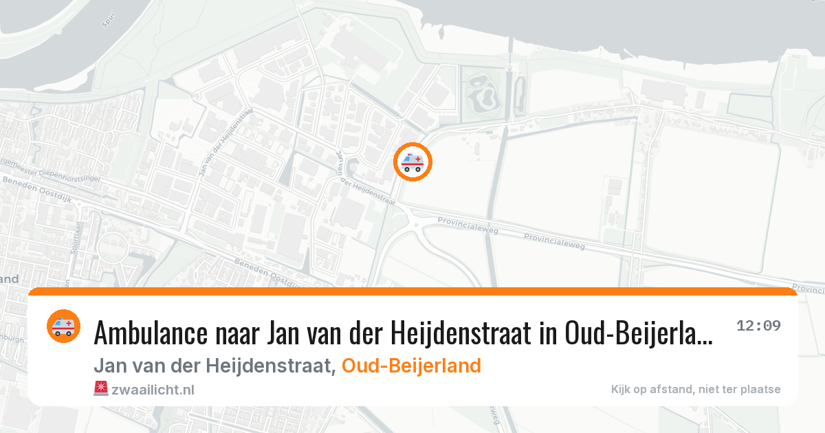 Ambulance naar Jan van der Heijdenstraat in Oud-Beijerland — 10 mrt 2026