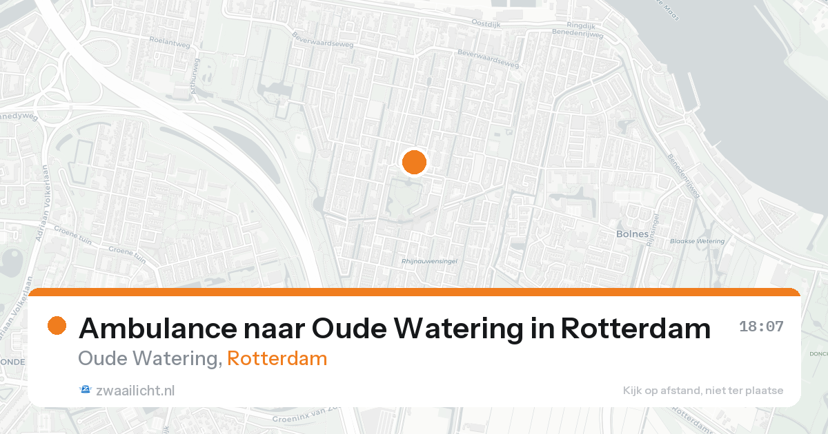 Ambulance naar Oude Watering in Rotterdam — 16 aug 2026