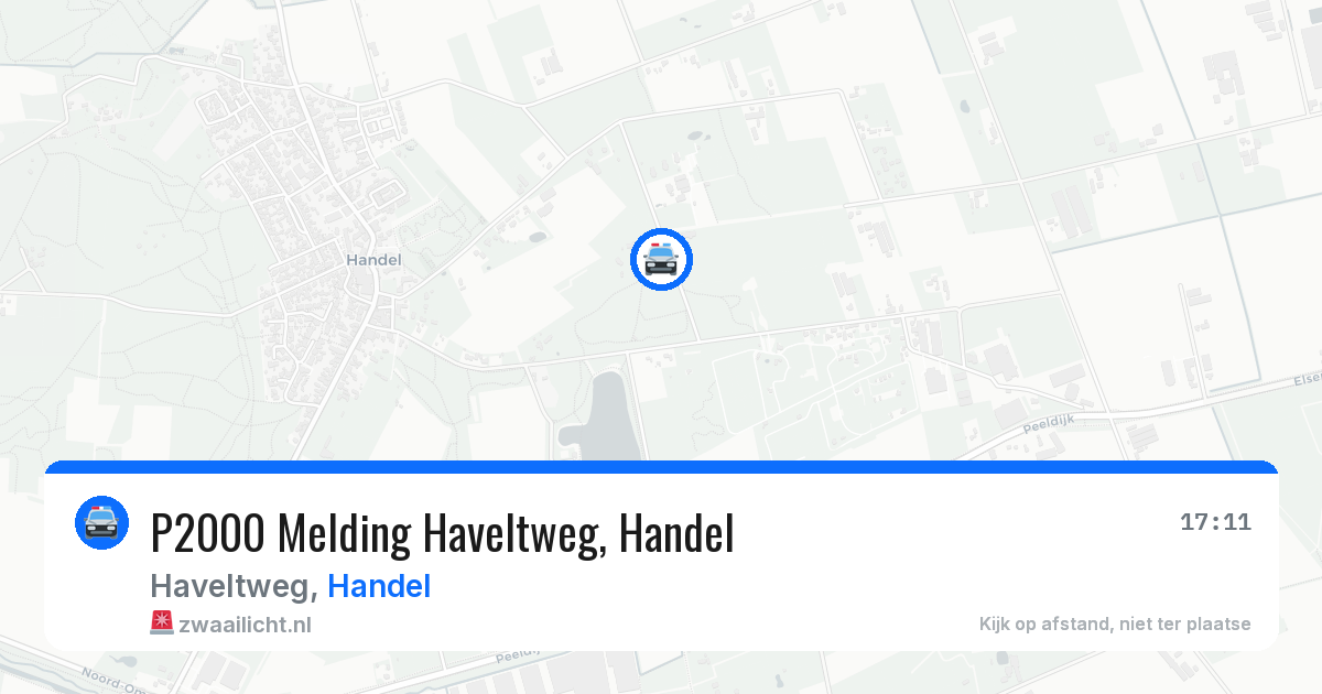 P2000 Melding Haveltweg, Handel — 12 aug 2026