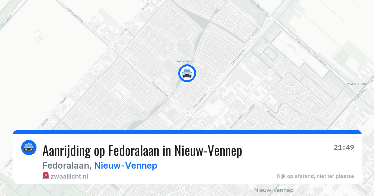 Aanrijding op Fedoralaan in Nieuw-Vennep — 5 jun 2026