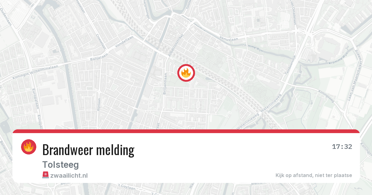 Brandweer melding — 29 jun 2026