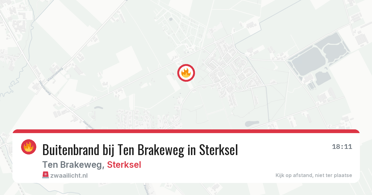 Buitenbrand bij Ten Brakeweg in Sterksel — 25 apr 2026