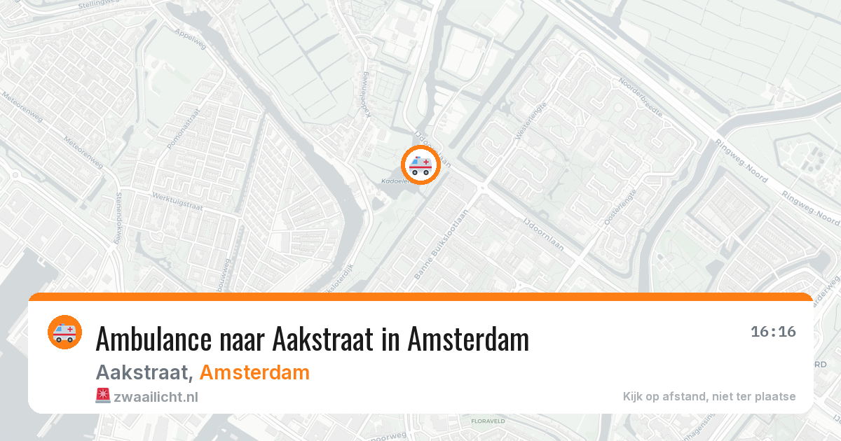 Ambulance naar Aakstraat in Amsterdam — 28 jul 2026