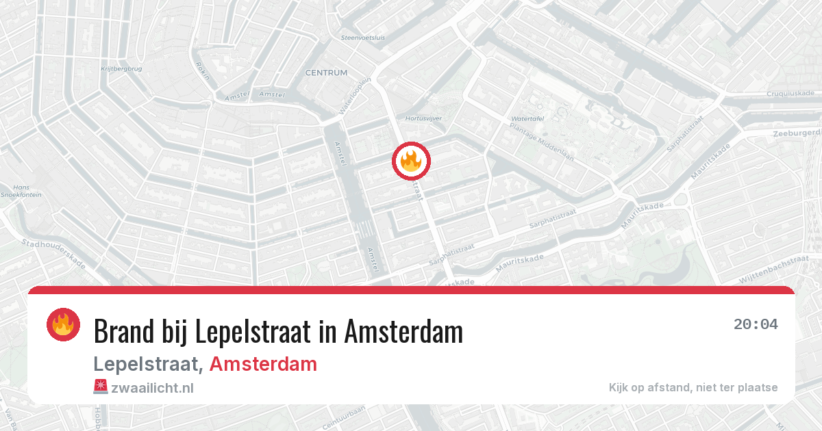 Brand bij Lepelstraat in Amsterdam — 5 mei 2026
