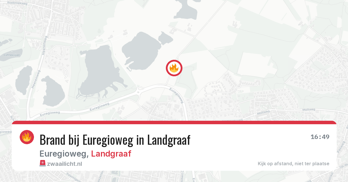Brand bij Euregioweg in Landgraaf — 4 jul 2026