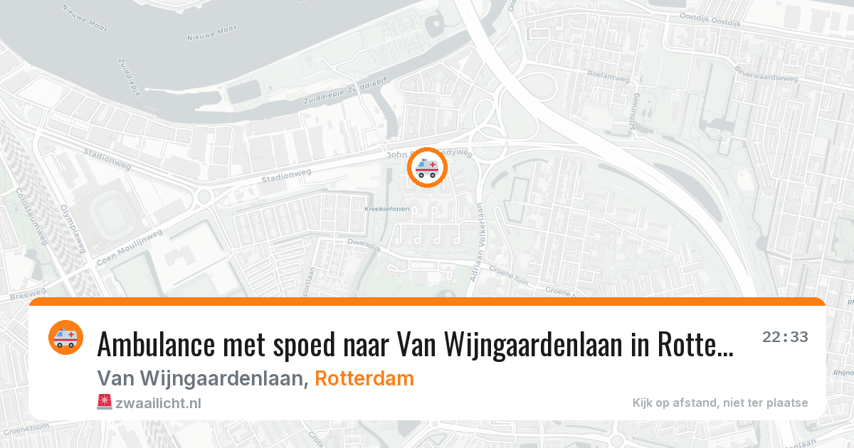 Ambulance met spoed naar Van Wijngaardenlaan in Rotterdam — 12 aug 2026
