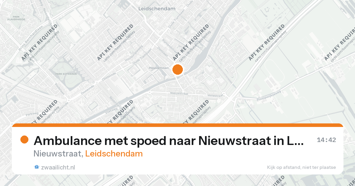 Ambulance met spoed naar Nieuwstraat in Leidschendam — 26 aug 2026