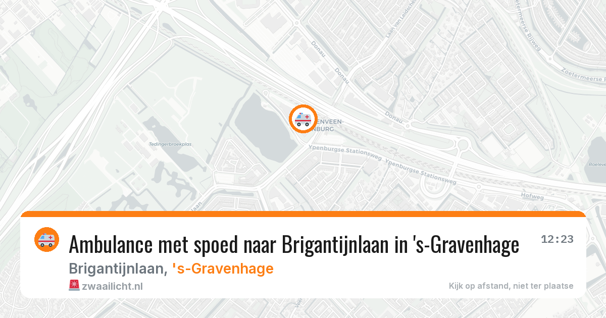 Ambulance met spoed naar Brigantijnlaan in 's-Gravenhage — 5 apr 2026