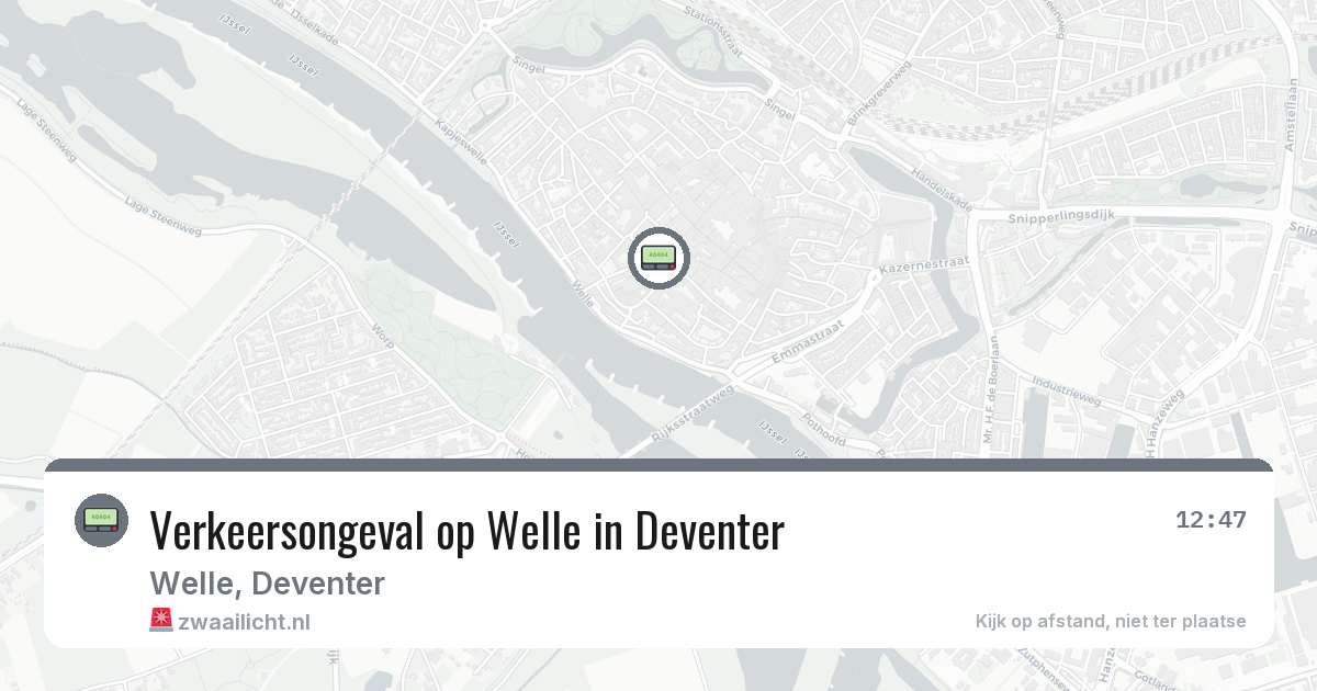 Verkeersongeval op Welle in Deventer — 14 jul 2026