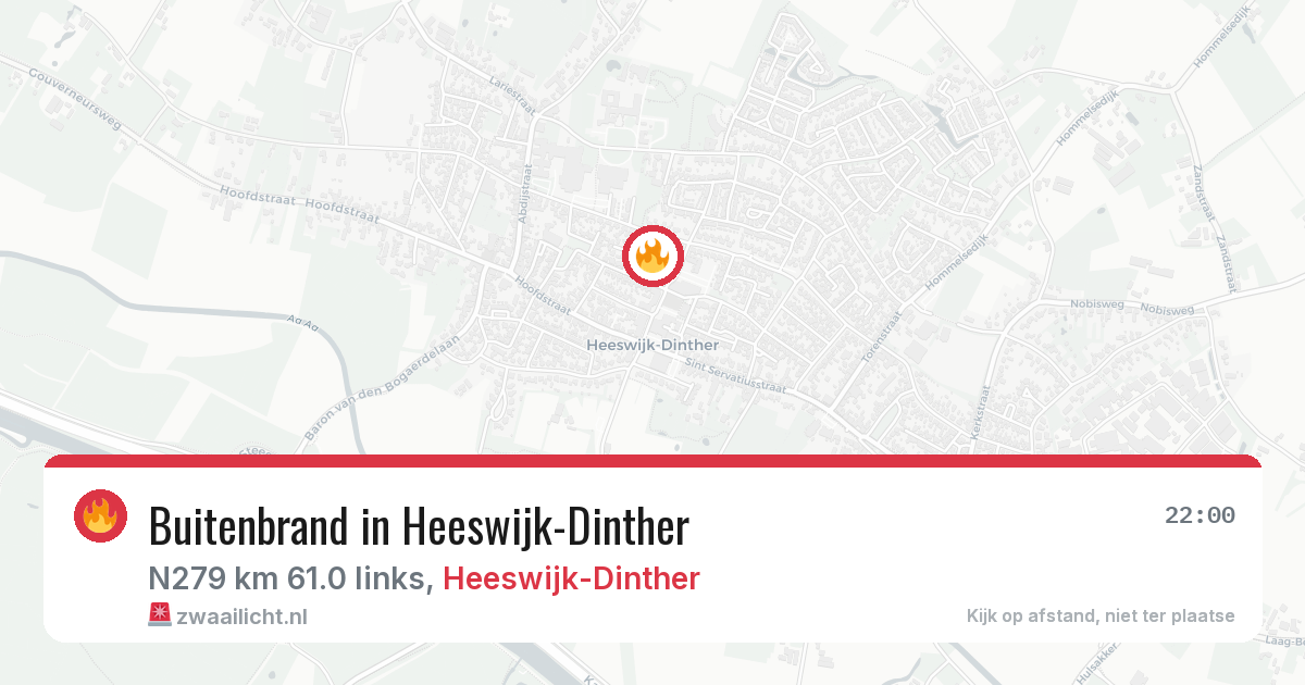 Buitenbrand in Heeswijk-Dinther — 28 mei 2026