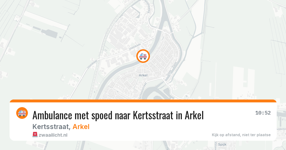 Ambulance met spoed naar Kertsstraat in Arkel — 26 jun 2026