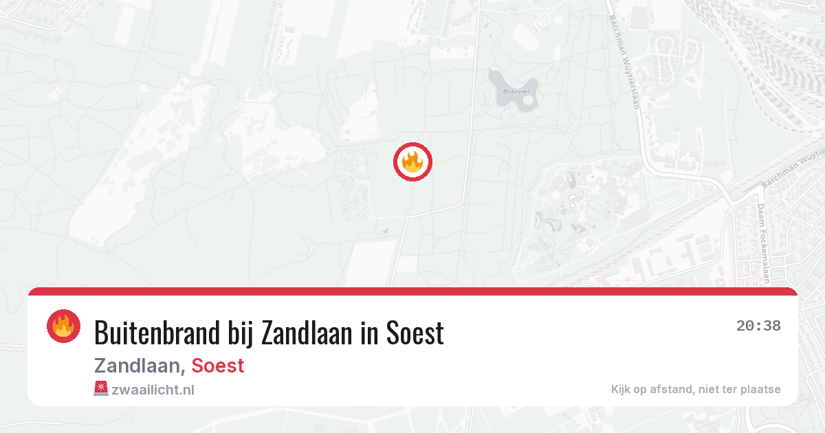 Buitenbrand bij Zandlaan in Soest — 31 jul 2026