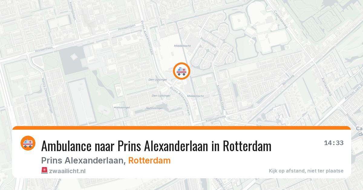 Ambulance naar Prins Alexanderlaan in Rotterdam — 29 jan 2026