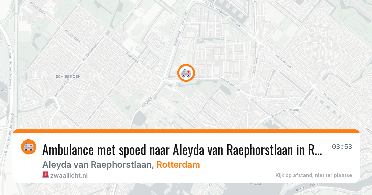 Ambulance met spoed naar Aleyda van Raephorstlaan in Rotterdam — 30 jan 2026