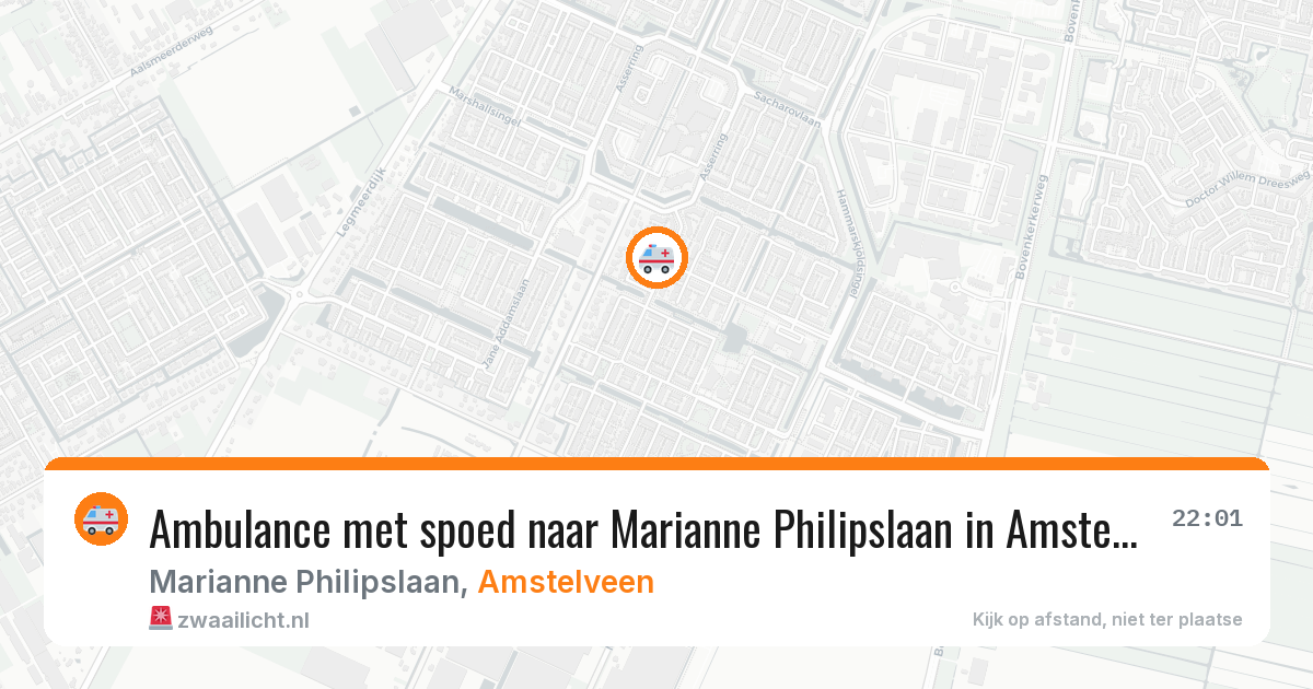 Ambulance met spoed naar Marianne Philipslaan in Amstelveen — 18 jun 2026