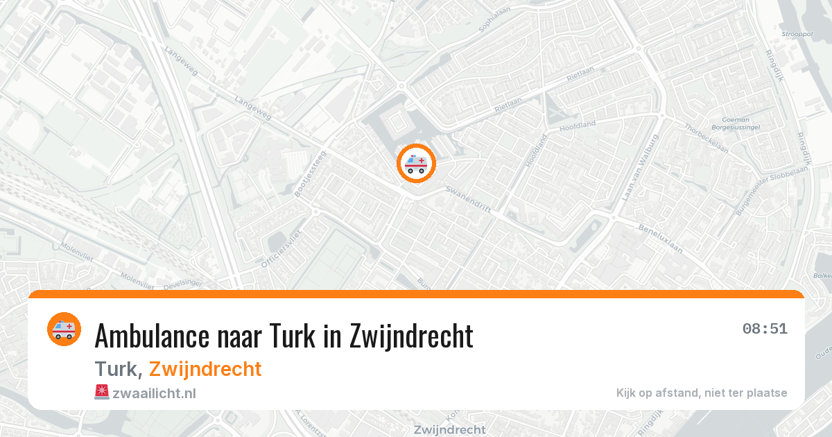 Ambulance naar Turk in Zwijndrecht — 19 mei 2026
