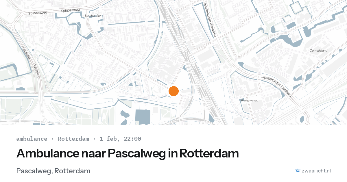 Ambulance naar Pascalweg in Rotterdam — 1 feb 2026