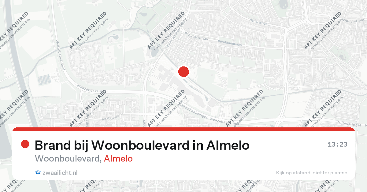 Brand bij Woonboulevard in Almelo — 26 aug 2026