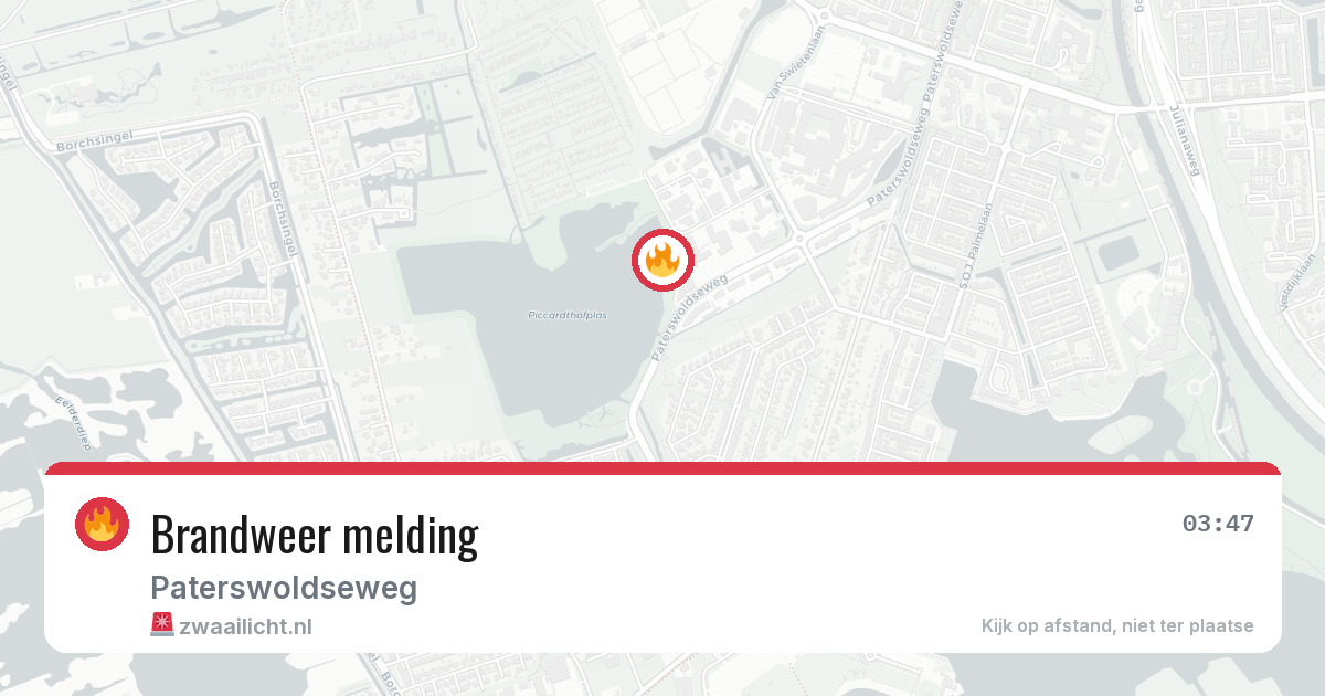 Brandweer melding — 18 apr 2026