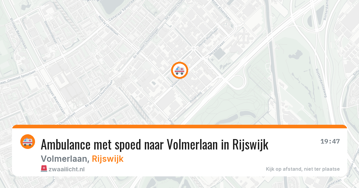 Ambulance met spoed naar Volmerlaan in Rijswijk — 8 mrt 2026