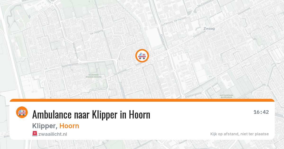 Ambulance naar Klipper in Hoorn — 5 jul 2026