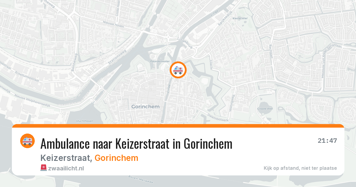 Ambulance naar Keizerstraat in Gorinchem — 12 jun 2026