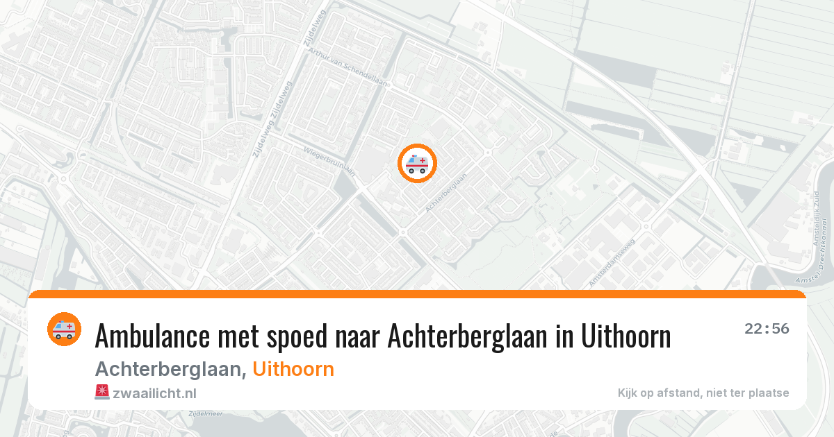 Ambulance met spoed naar Achterberglaan in Uithoorn — 19 mei 2026