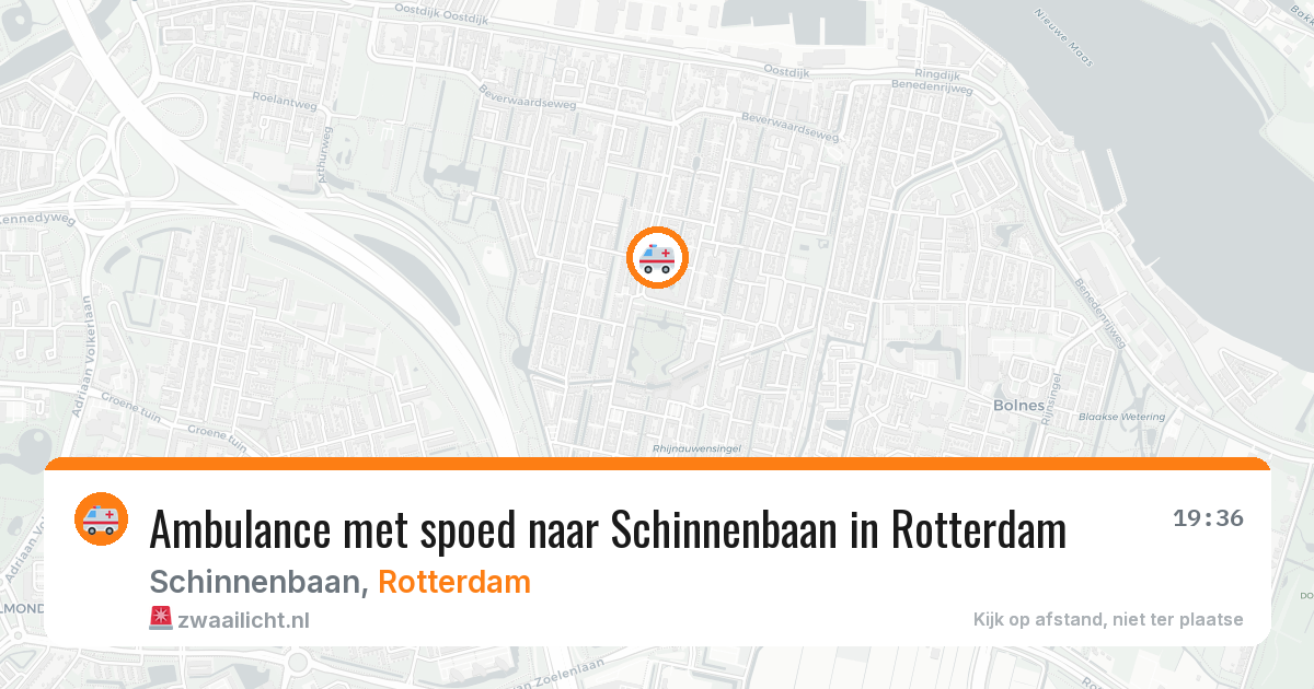Ambulance met spoed naar Schinnenbaan in Rotterdam — 30 mei 2026