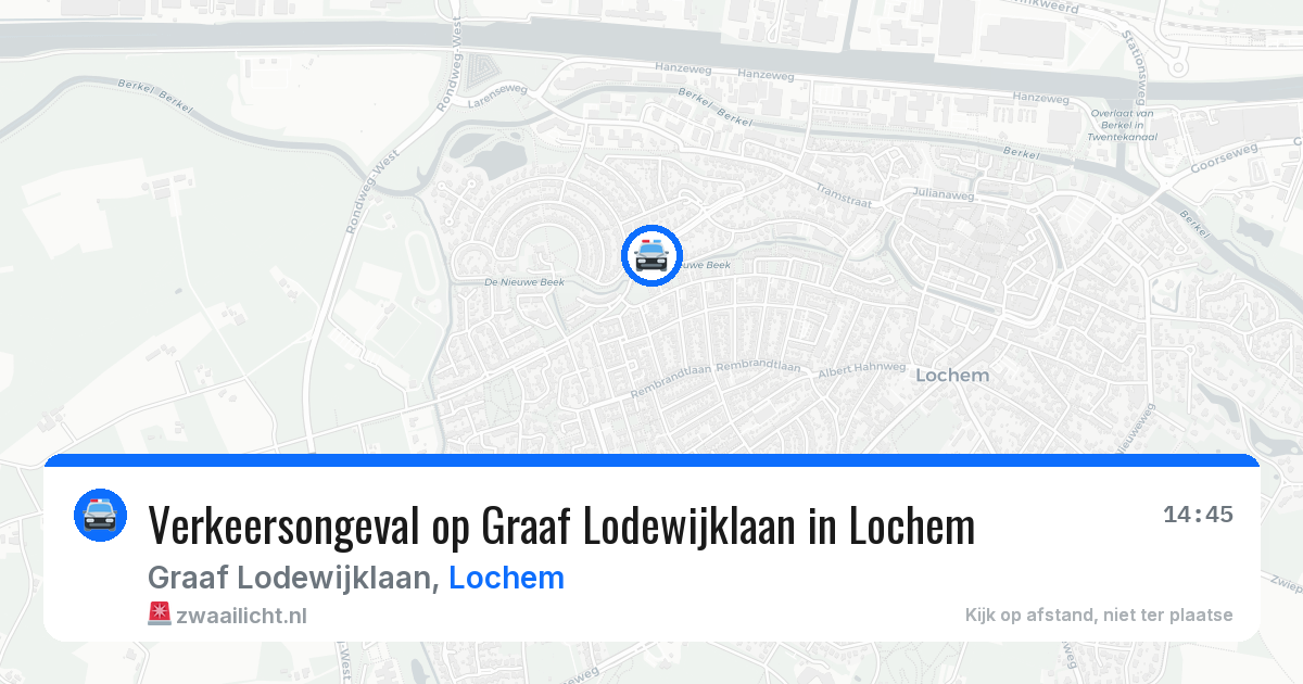 Verkeersongeval op Graaf Lodewijklaan in Lochem — 22 mei 2026