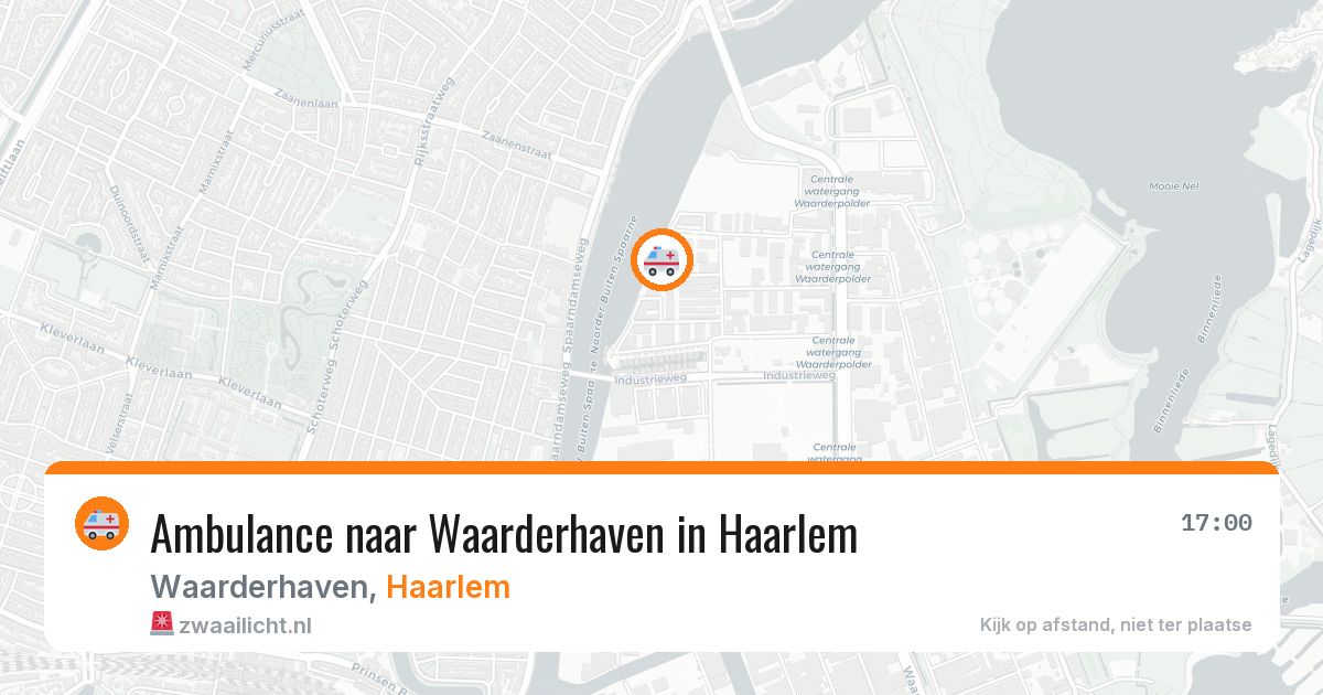 Ambulance naar Waarderhaven in Haarlem — 31 mei 2026