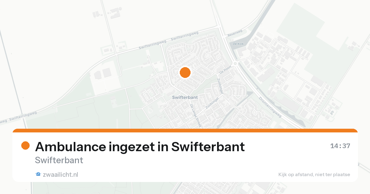 Ambulance ingezet in Swifterbant — 30 jan 2026