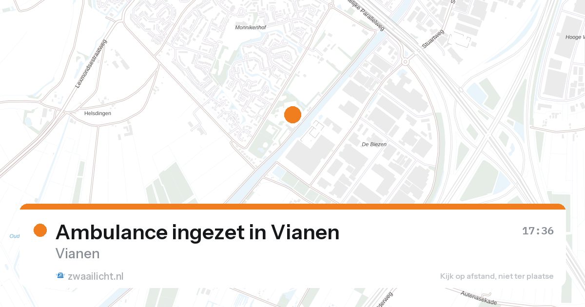 Ambulance ingezet in Vianen — 26 aug 2026
