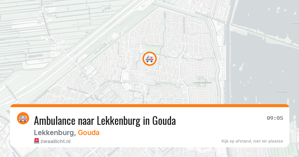 Ambulance naar Lekkenburg in Gouda — 19 jul 2026
