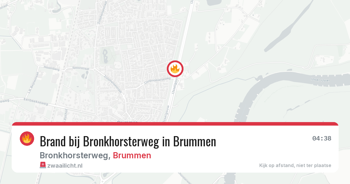 Brand bij Bronkhorsterweg in Brummen — 20 jul 2026