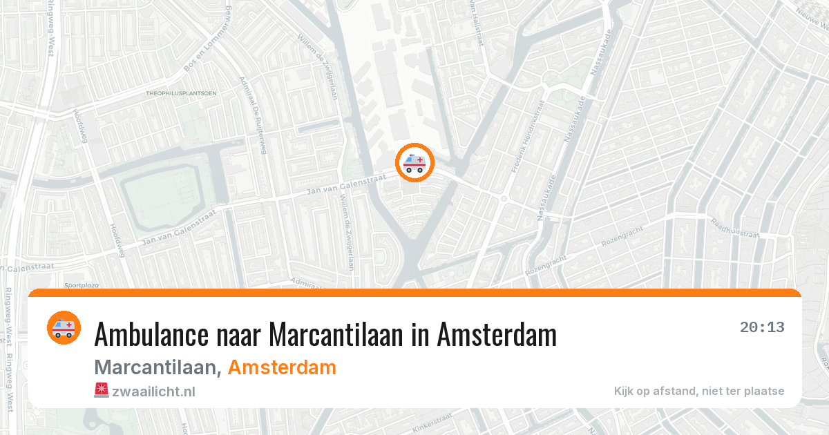 Ambulance naar Marcantilaan in Amsterdam — 4 jun 2026
