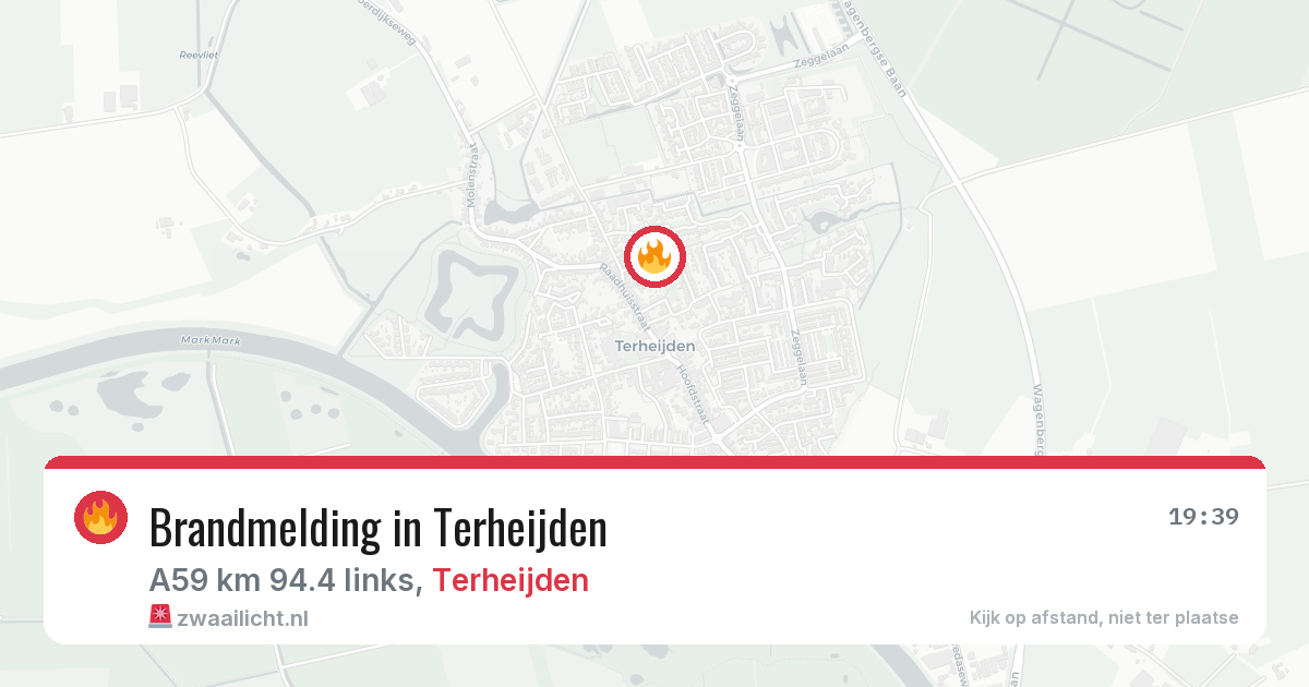 Brandmelding in Terheijden — 14 mrt 2026