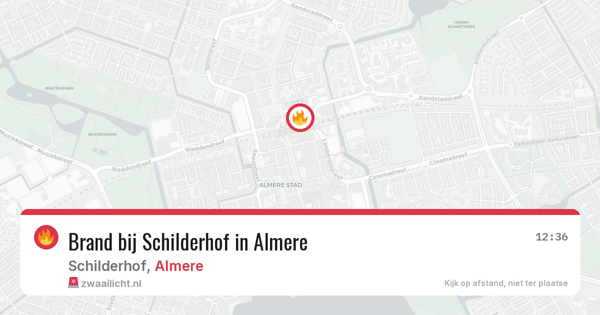 Brand bij Schilderhof in Almere — 3 jun 2026