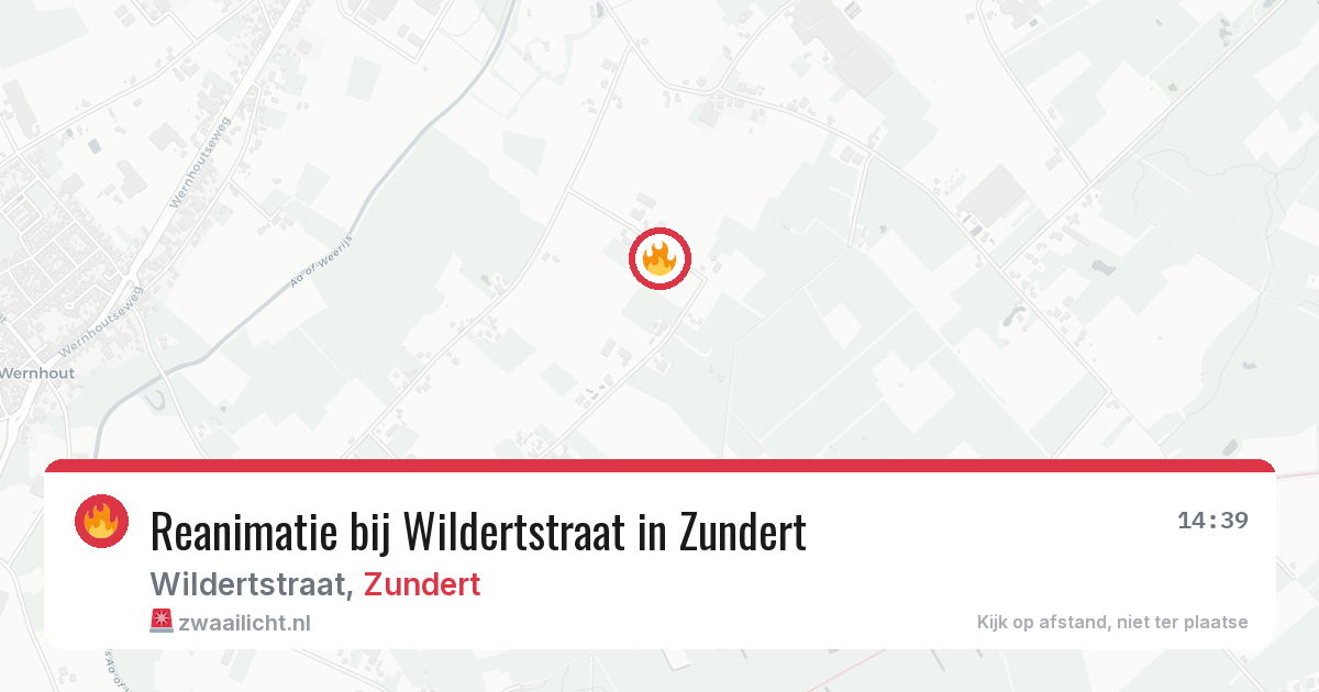 Reanimatie bij Wildertstraat in Zundert — 8 mei 2026