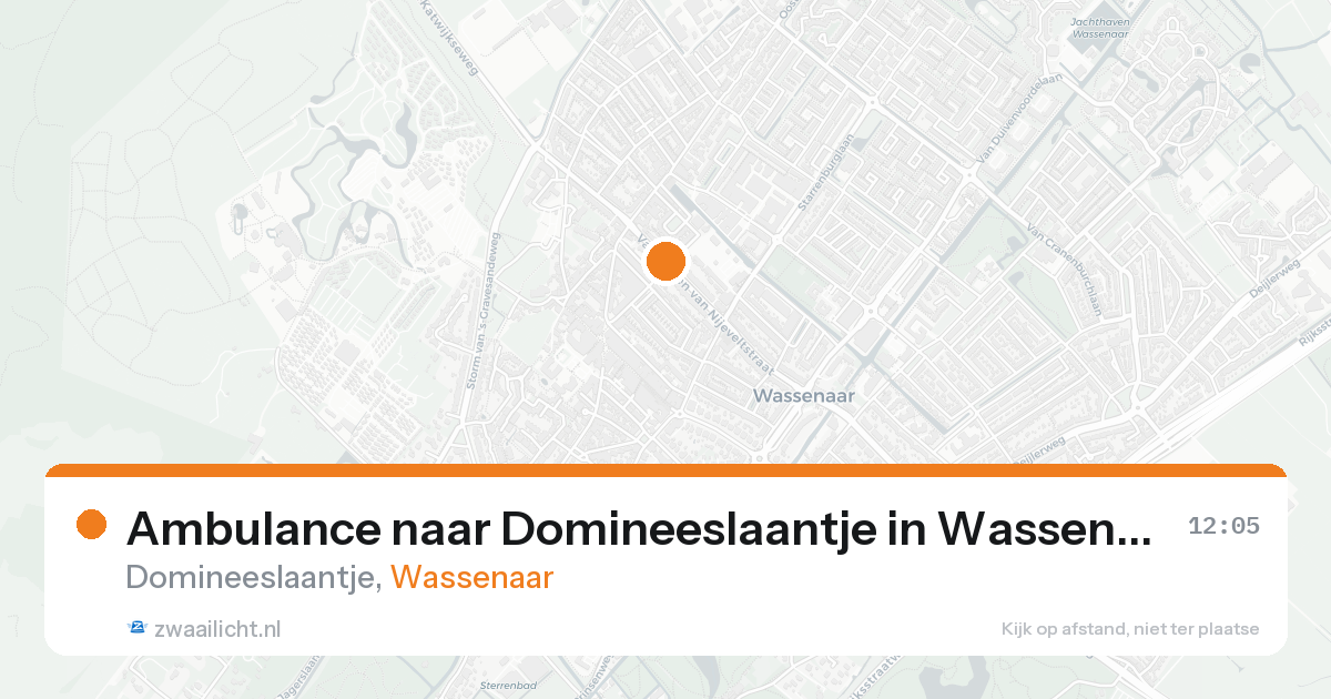 Ambulance naar Domineeslaantje in Wassenaar — 30 jan 2026