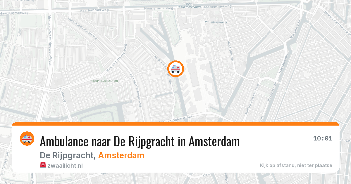 Ambulance naar De Rijpgracht in Amsterdam — 3 aug 2026