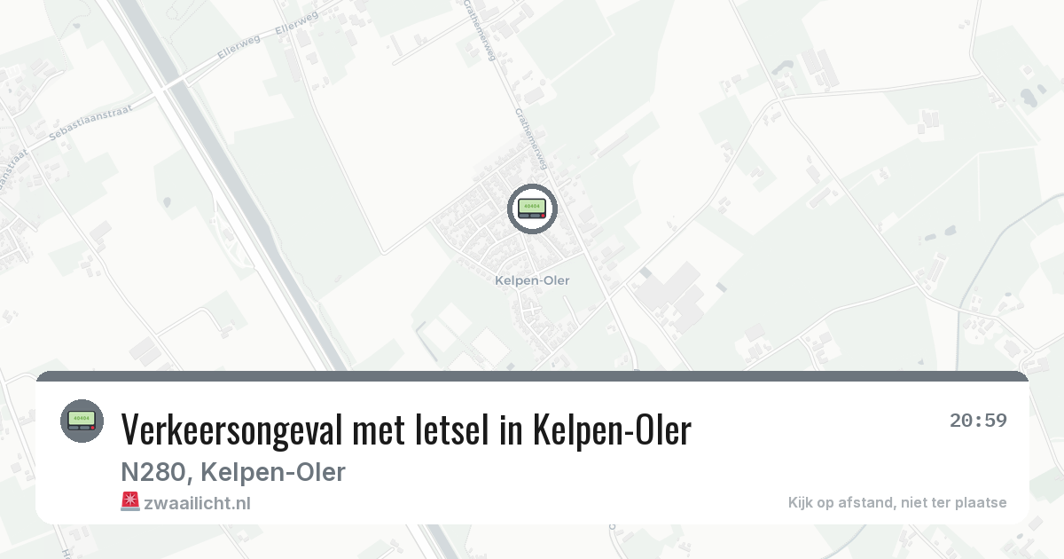 Verkeersongeval met letsel in Kelpen-Oler — 18 jul 2026