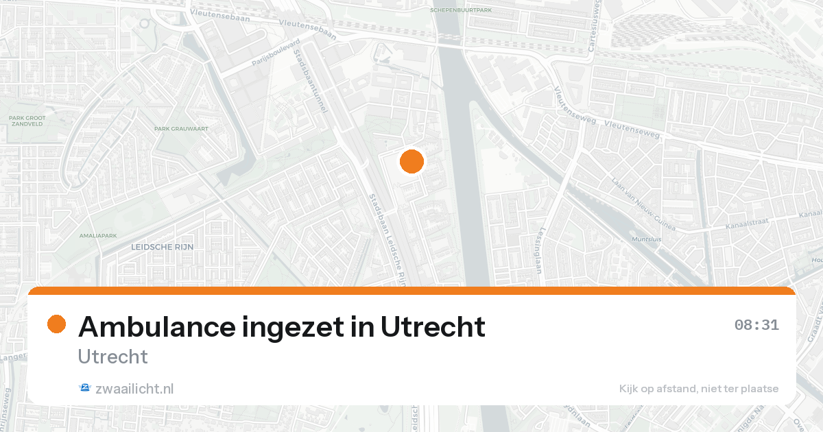 Ambulance ingezet in Utrecht — 15 aug 2026