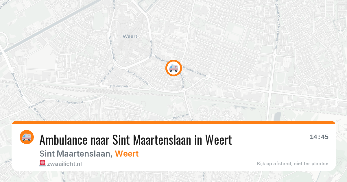Ambulance naar Sint Maartenslaan in Weert — 18 jul 2026