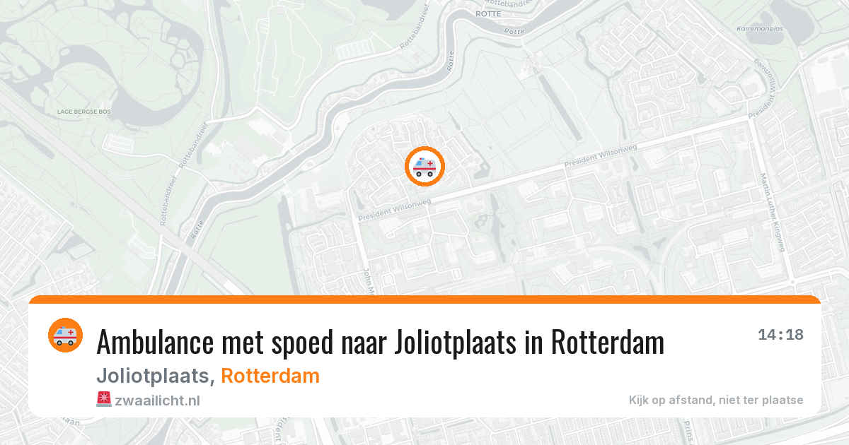 Ambulance met spoed naar Joliotplaats in Rotterdam — 6 apr 2026