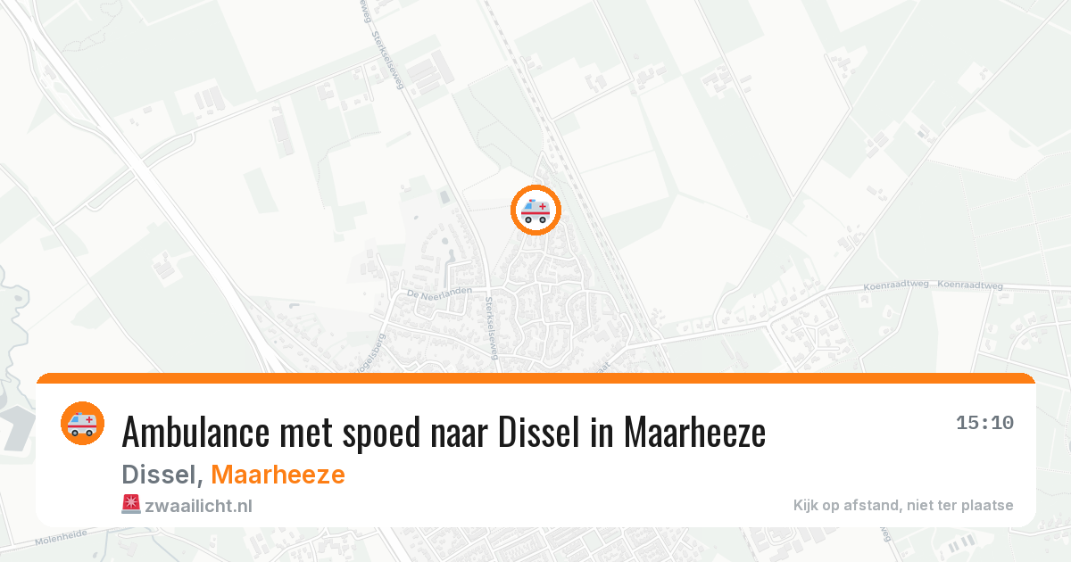 Ambulance met spoed naar Dissel in Maarheeze — 18 mrt 2026