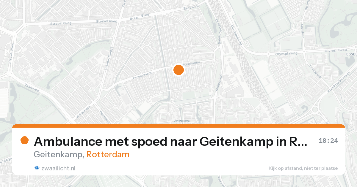 Ambulance met spoed naar Geitenkamp in Rotterdam — 30 jun 2026
