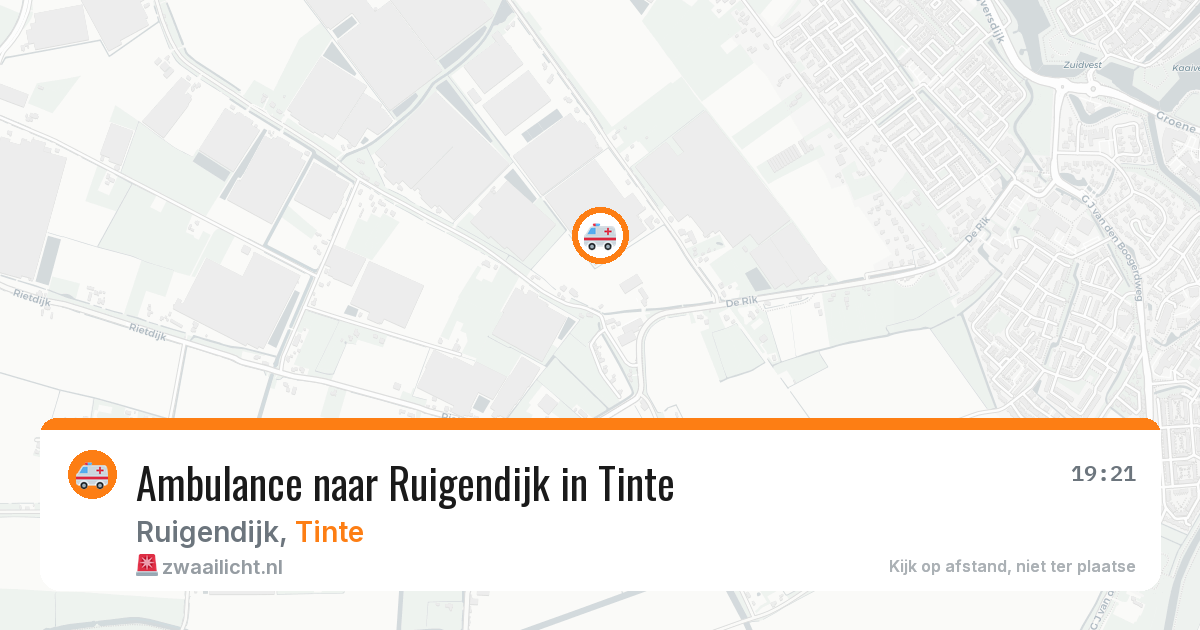 Ambulance naar Ruigendijk in Tinte — 12 mei 2026