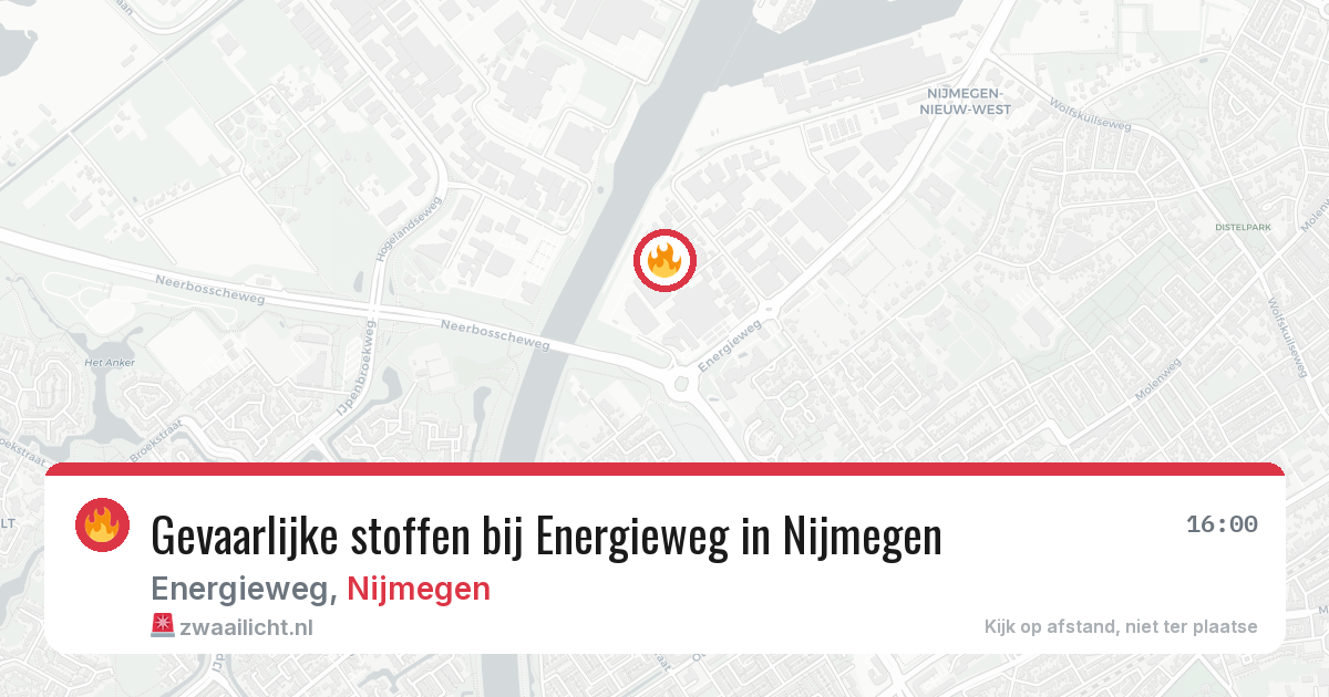 Gevaarlijke stoffen bij Energieweg in Nijmegen — 28 mei 2026