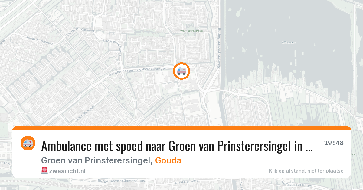 Ambulance met spoed naar Groen van Prinsterersingel in Gouda — 25 mrt 2026