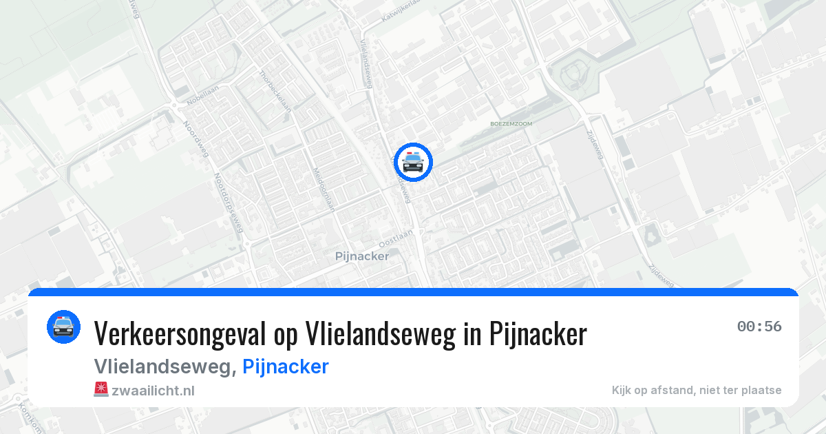 Verkeersongeval op Vlielandseweg in Pijnacker — 19 jun 2026